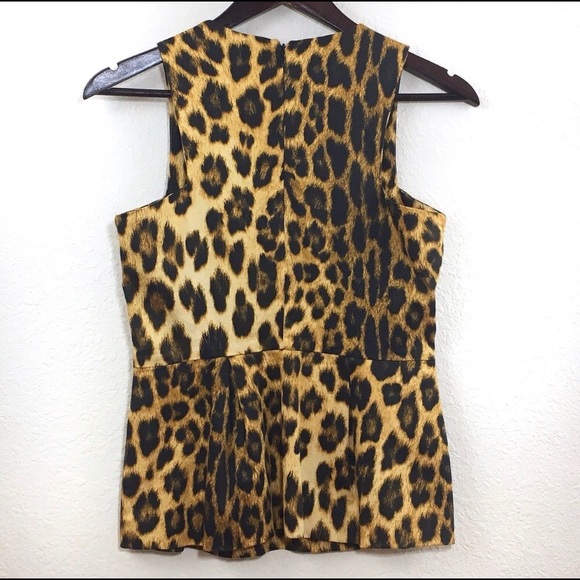 ZARA leopard print peplum top XS - Picture 3 of 4